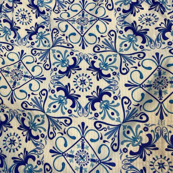 Hill House Unisex sz L The Leo Short Blue Mosaic - Picture 3 of 11